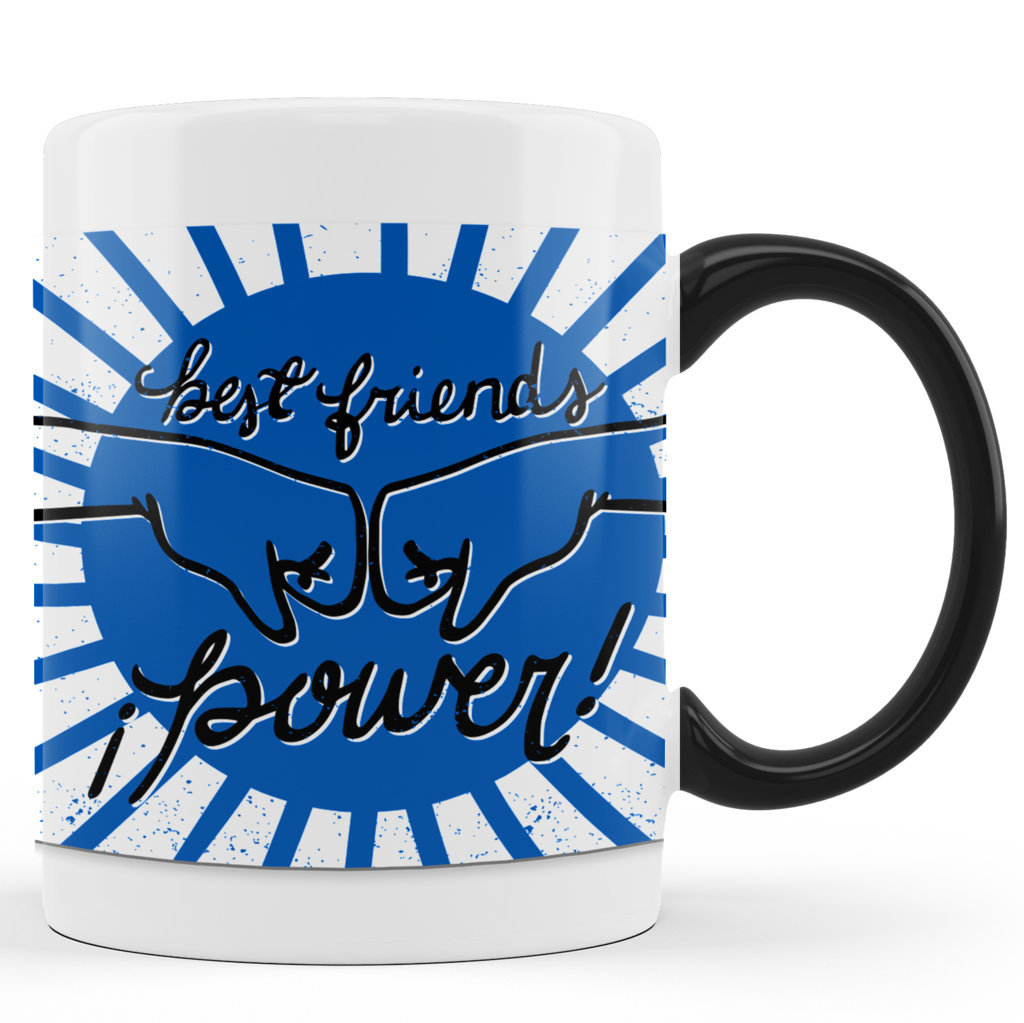 Printed Ceramic Coffee Mug | Friends | Best Friends Graphics | 325 Ml. 